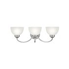 Livex Lighting 4233-91 Somerset 3-Lights 300W Brushed Nickel Bath Vanity Light