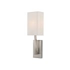 Livex Lighting Hayworth 42411-91 40W 1-Light Brushed Nickel Wall Sconce