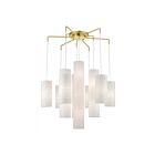 Livex Lighting 42658-12 Strathmore 15-Lights 600W Satin Brass Chandelier