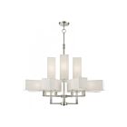 Livex Lighting 42669-91 Rubix 12-Lights 480W Brushed Nickel Chandelier