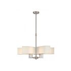 Livex Lighting 42675-91 Rubix 5-Lights 200W Brushed Nickel Chandelier
