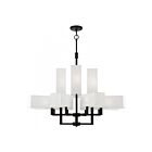 Livex Lighting 42679-04 Rubix 12-Lights 480W Black Chandelier