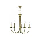 Livex Lighting 42685-02 Estate 5-Lights 300W Polished Brass Chandelier