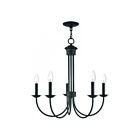 Livex Lighting 42685-35 Estate 5-Lights 300W Polished Nickel Chandelier