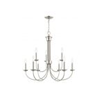 Livex Lighting 42688-01 Estate 9-Lights 540W Antique Brass Chandelier