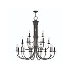 Livex Lighting 42688-48 Estate 21-Lights 840W Antique Gold Leaf Chandelier