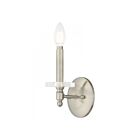 Livex Lighting Bennington 42701-91 60W 1-Light Brushed Nickel Wall Sconce