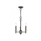 Livex Lighting 42703-35 Bennington 3-Lights 180W Polished Nickel Chandelier