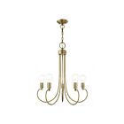 Livex Lighting 42925-01 Bari 5-Lights 300W Antique Brass Chandelier