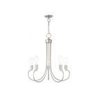 Livex Lighting 42925-91 Bari 5-Lights 300W Brushed Nickel Chandelier
