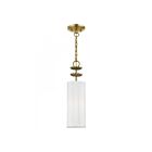Livex Lighting 42981-01 Brookdale 1-Light 40W Antique Brass Pendant