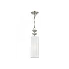 Livex Lighting 42981-91 Brookdale 1-Light 40W Brushed Nickel Pendant