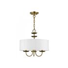 Livex Lighting 42983-01 Brookdale 3-Lights 180W Antique Brass Chandelier