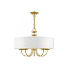 Livex Lighting 42985-91 Brookdale 5-Lights 300W Brushed Nickel Chandelier