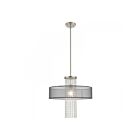 Livex Lighting 43204-91 Vista 1-Light 100W Brushed Nickel Pendant
