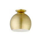 Livex Lighting Piedmont 43390-33 1-Light 40W Soft Gold Semi Flush Mount