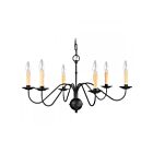 Livex Lighting 4453-04 Heritage 6-Lights 360W Black Chandelier