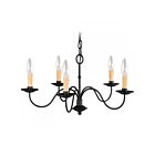 Livex Lighting 4468-04 Heritage 5-Lights 300W Black Chandelier