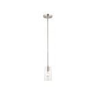 Livex Lighting 45477-91 Zurich 1-Light 100W Brushed Nickel Pendant