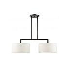 Livex Lighting 45492-46 Meridian 2-Lights 120W Black Chrome Chandelier