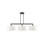 Livex Lighting 45493-46 Meridian 3-Lights 180W Black Chrome Chandelier