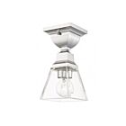 Livex Lighting Mission 45562-05 1-Lights 60W Polished Chrome Flush Mount