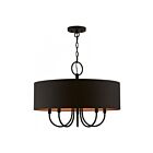 Livex Lighting 45615-04 Sentosa 5-Lights 300W Black Chandelier