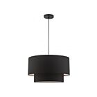 Livex Lighting 45668-04 Bainbridge 3-Lights 180W Black Pendant