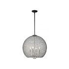 Livex Lighting 45724-04 Cassandra 4-Lights 160W Black Pendant