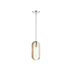 Livex Lighting 45761-91 Ravena 1-Light 60W Brushed Nickel Pendant