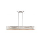 Livex Lighting 45767-91 Ravena 4-Lights 240W Brushed Nickel Chandelier