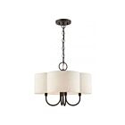 Livex Lighting 45806-92 Solstice 4-Lights 240W English Bronze Chandelier