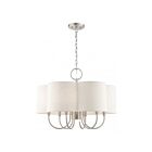 Livex Lighting 45807-91 Solstice 7-Lights Brushed Nickel Chandelier