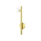 Livex Lighting Bannister 45861-12 60W 1-Light Satin Brass Wall Sconce