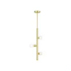 Livex Lighting 45863-12 Bannister 3-Lights 180W Satin Brass Pendant