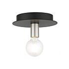 Livex Lighting Hillview 45871-04 1-Lights 40W Black Flush Mount