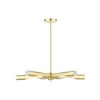 Livex Lighting 45915-46 Acra 5-Lights 200W Black Chrome Chandelier