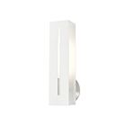 Livex Lighting Soma 45953-13 60W 1-Light Textured White with Brushed Nickel Finish Accents Wall Sconce