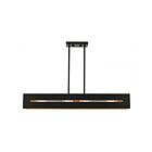 Livex Lighting 45957-14 Soma 4-Lights 240W Textured Black with Brushed Nickel Accents Chandelier