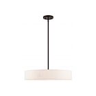 Livex Lighting 46034-07 Venlo 4-Lights 160W Bronze with Antique Brass Accents Pendant