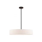 Livex Lighting 46035-07 Venlo 5-Lights 200W Bronze with Antique Brass Accents Pendant