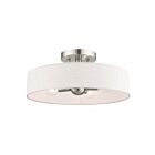 Livex Lighting Venlo 46037-91 4-Lights 160W Brushed Nickel Semi Flush Mount