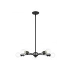 Livex Lighting 46135-76 Lansdale 5-Lights 300W Scandinavian Gray with Brushed Nickel Accents Chandelier