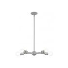 Livex Lighting 46135-80 Lansdale 5-Lights 300W Nordic Gray with Brushed Nickel Accents Chandelier