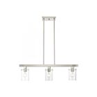 Livex Lighting 46153-91 Munich 3-Lights 180W Brushed Nickel Chandelier
