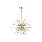 Livex Lighting 46175-33 Tribeca 7-Lights 420W Soft Gold with Polished Brass Accents Chandelier