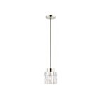 Livex Lighting 46181-35 Rotterdam 1-Light 60W Polished Nickel Pendant