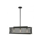 Livex Lighting 46213-91 Industro 3-Lights 180W Brushed Nickel Chandelier