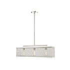 Livex Lighting 46214-04 Industro 3-Lights 180W Black with Brushed Nickel Accents Chandelier