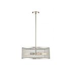 Livex Lighting 46215-04 Industro 4-Lights 240W Black with Brushed Nickel Accents Chandelier